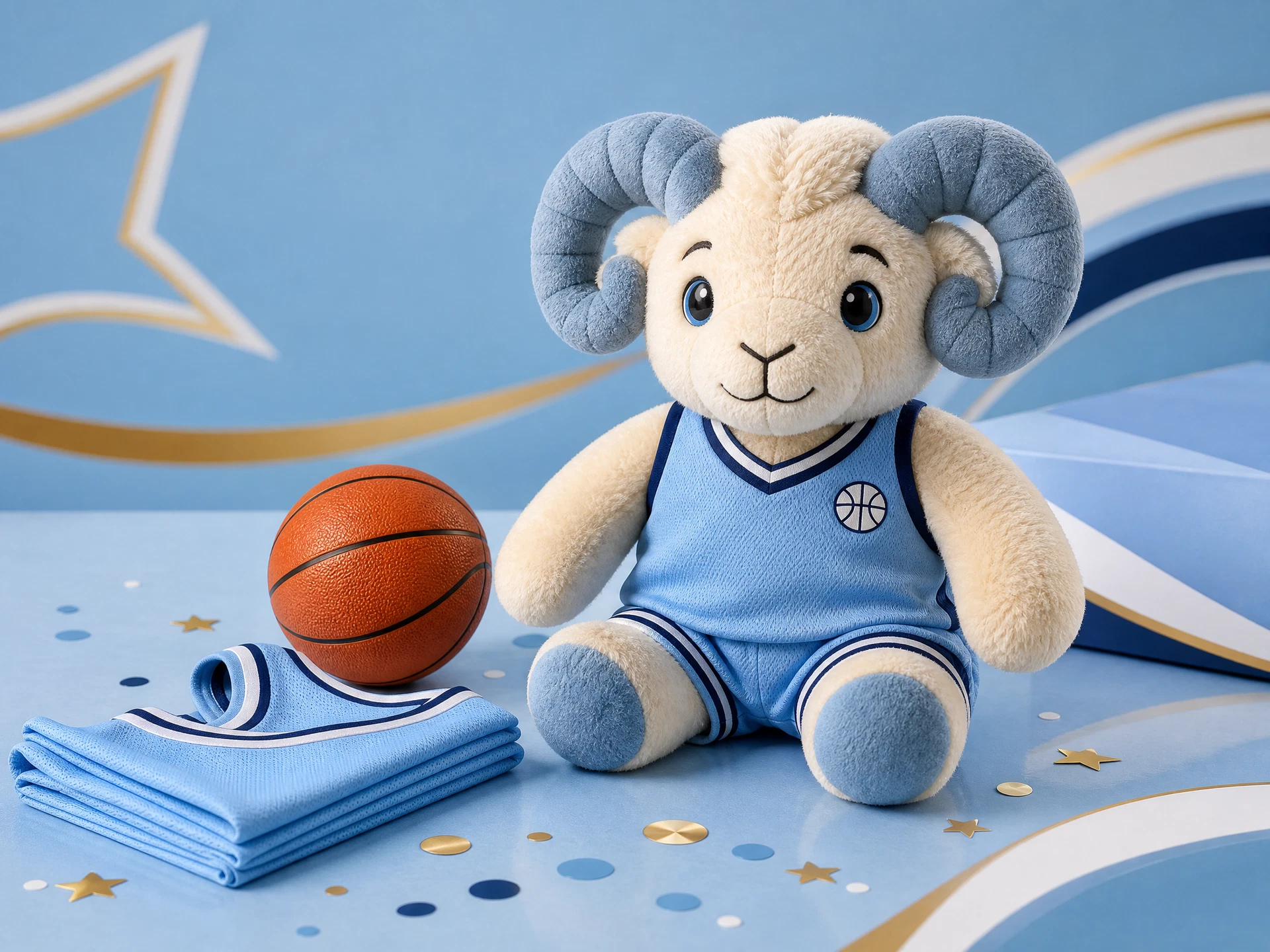 A physical original basketball plush figure